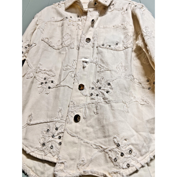 Monaliza Women’s Gold Blouse Top Size M Short Sleeve Casual Lightweight - Picture 5 of 6